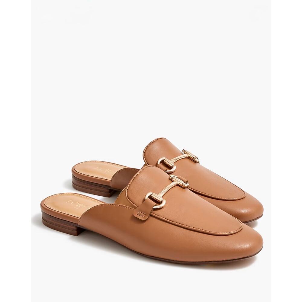 J. Crew Factory Slip-On Loafers Mules Sandals CE500 Cedar Wood Size 9-M NWOT
